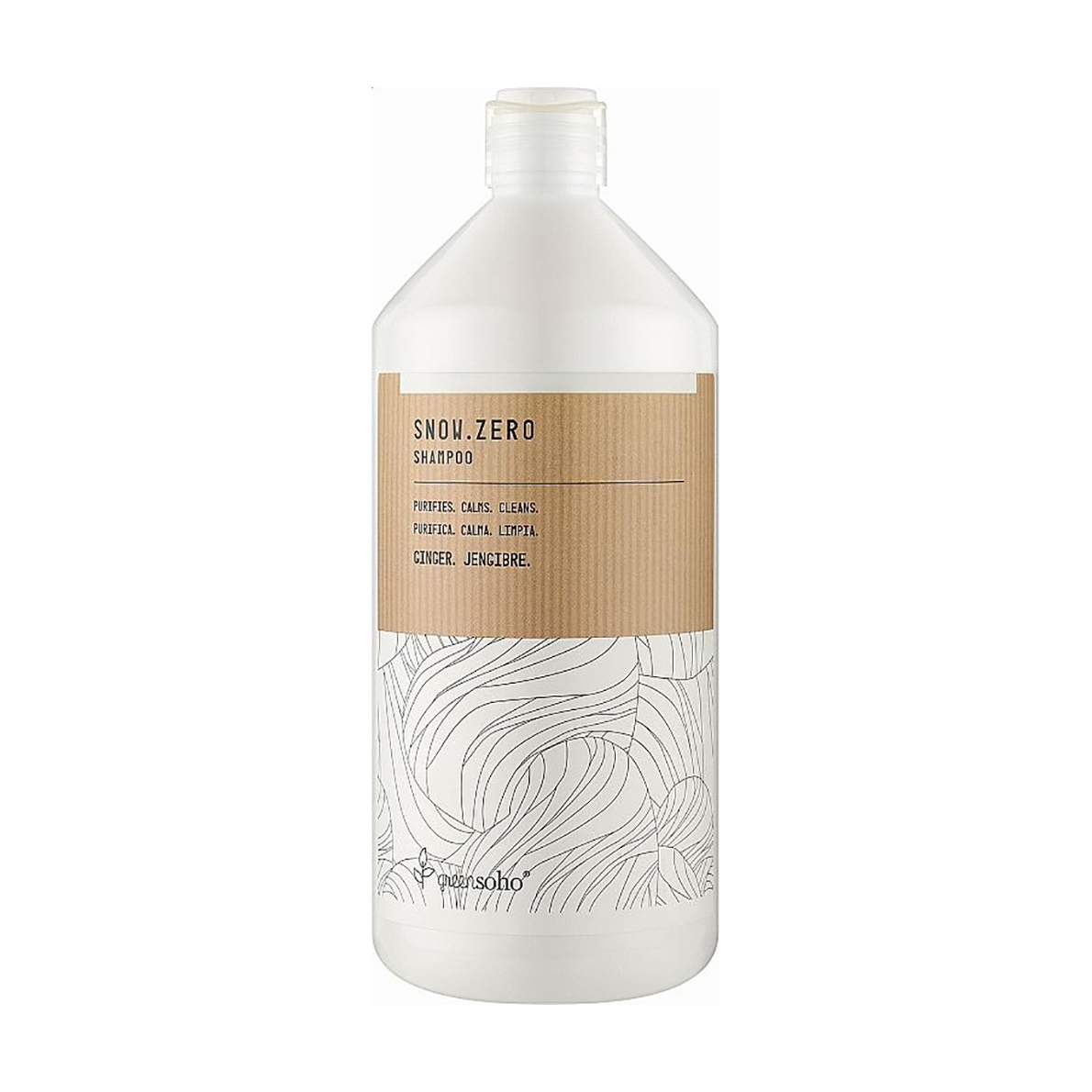 Очищувальний шампунь для волосся GreenSoho Snow.Zero Shampoo проти лупи, 1 л